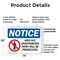 Signmission Keep Out Unauthorized Entry Prosecuted OSHA Notice Sign, Plastic, 14in W x 10in L, 2PK OS-2PACK-NS-P-1014-L-15866 - alternate 2